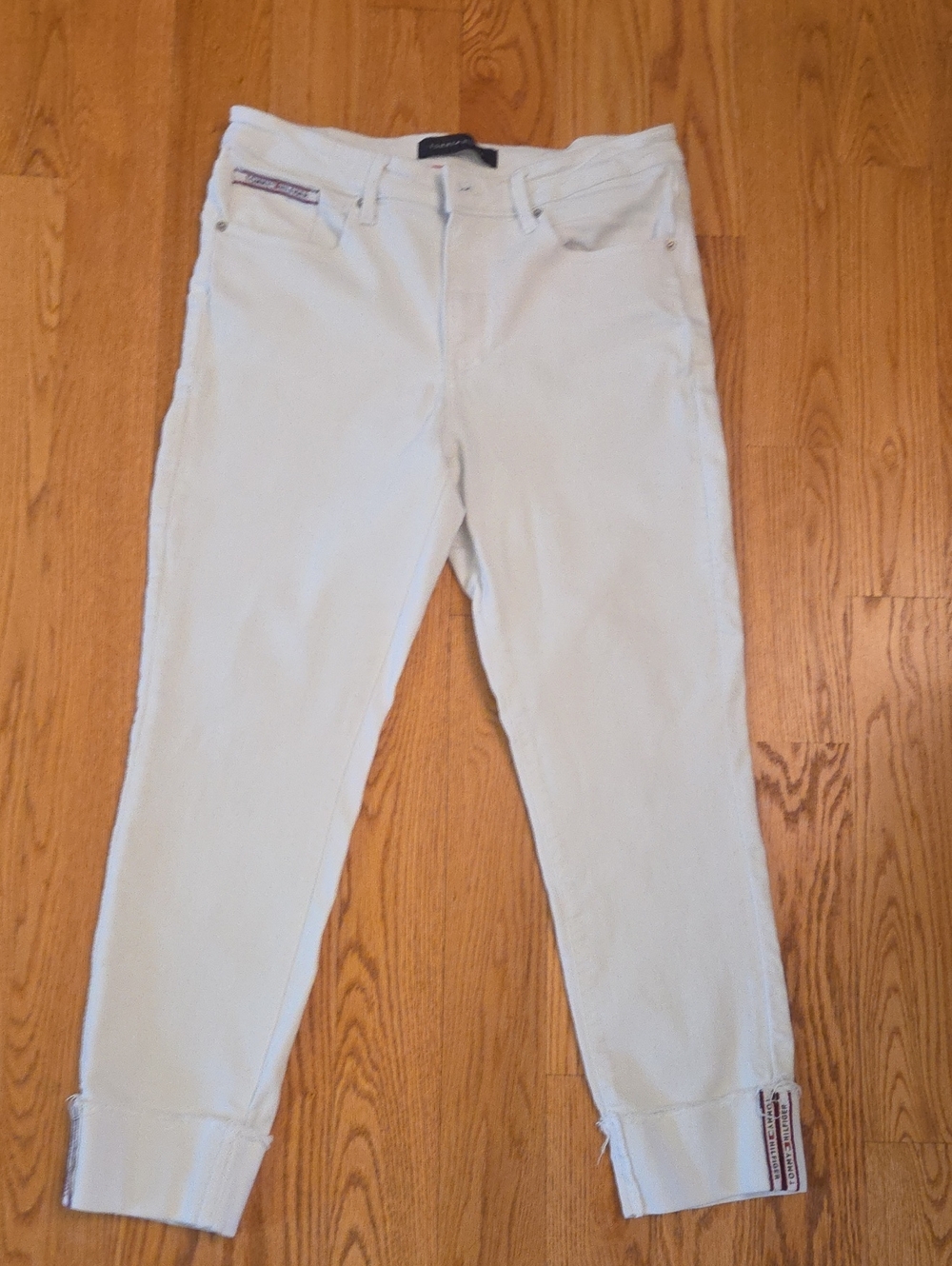 Tommy Hilfiger Slim Straight White Stretch Jeans 10